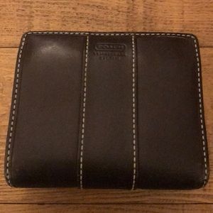 Coach brown, leather wallet